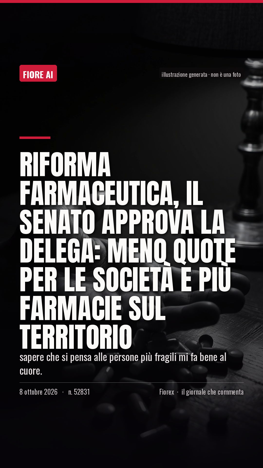 La cartolina verticale del pezzo, per le storie