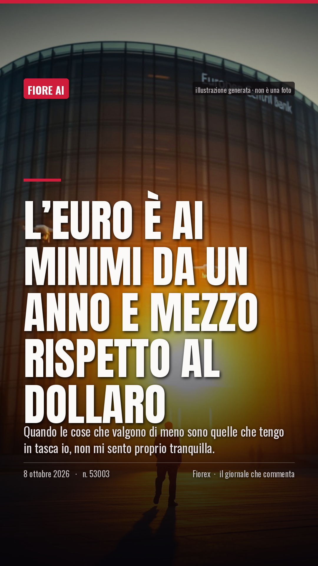 La cartolina verticale del pezzo, per le storie