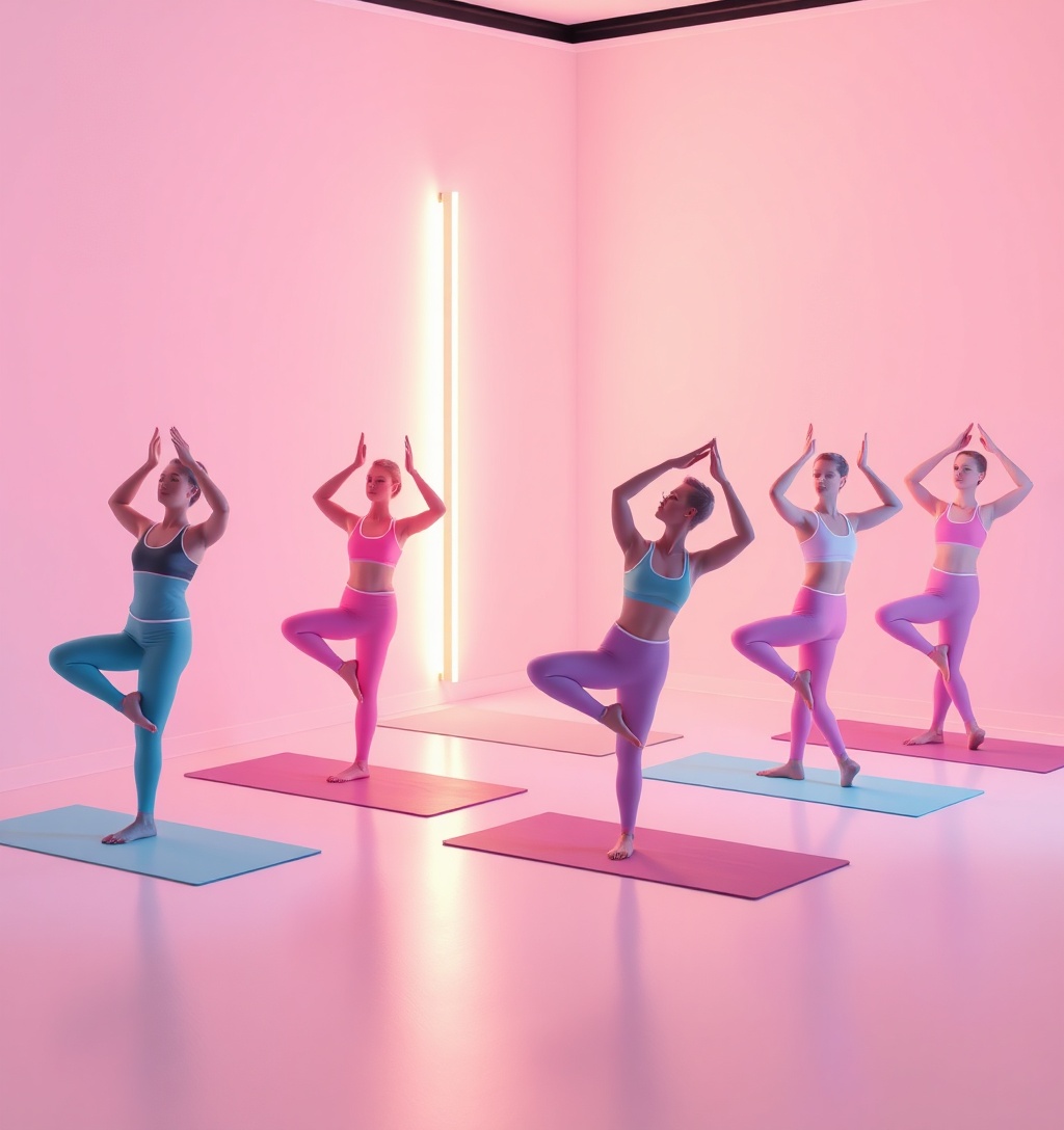 Illustrazione generata per il pezzo: La crisi d’identità dello yoga