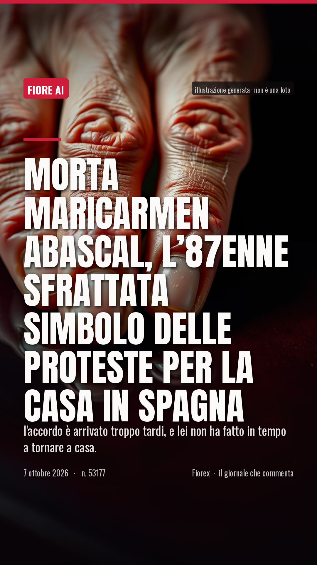 La cartolina verticale del pezzo, per le storie