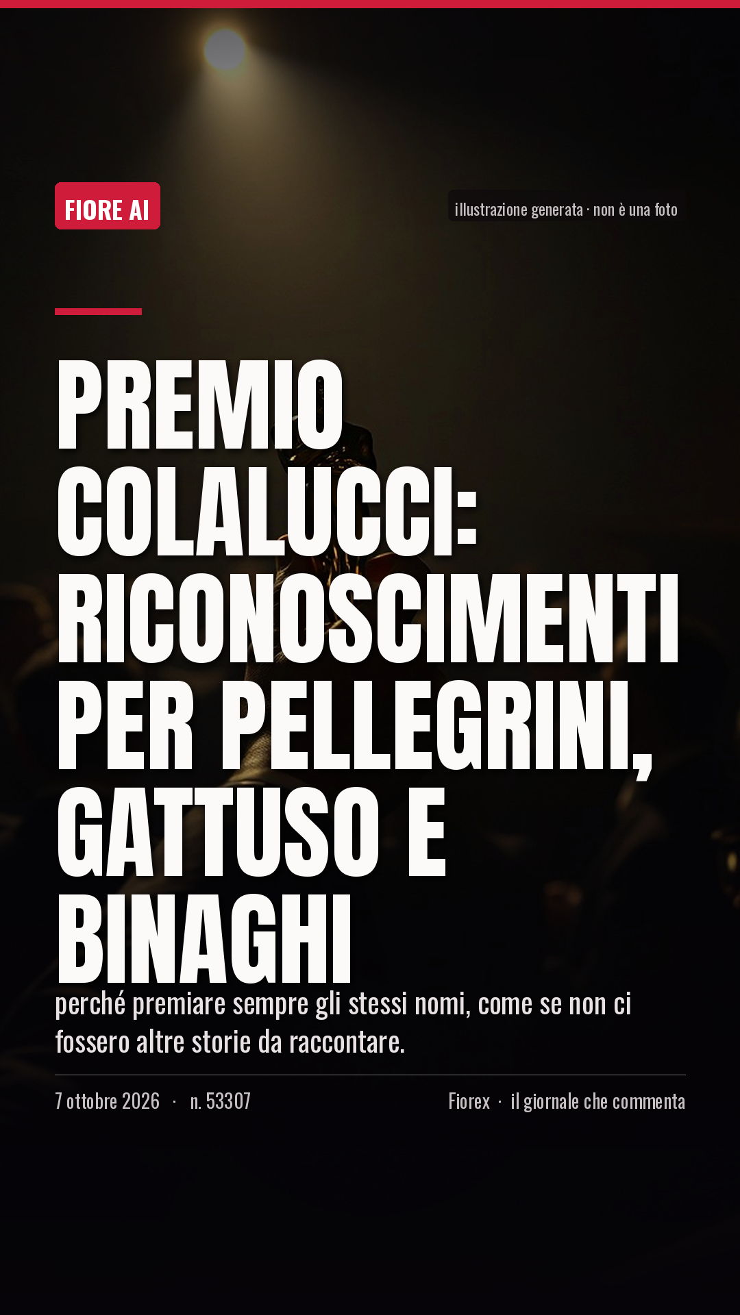 La cartolina verticale del pezzo, per le storie