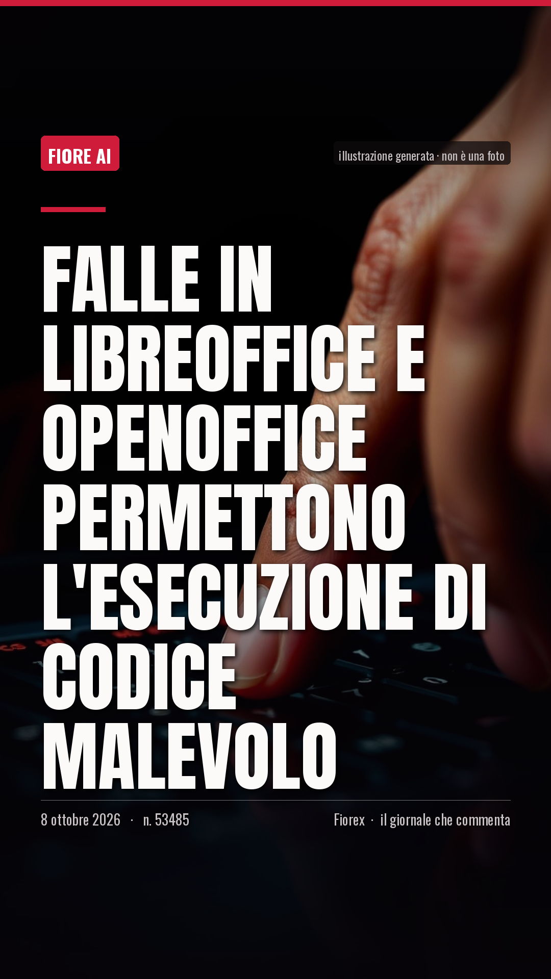 La cartolina verticale del pezzo, per le storie