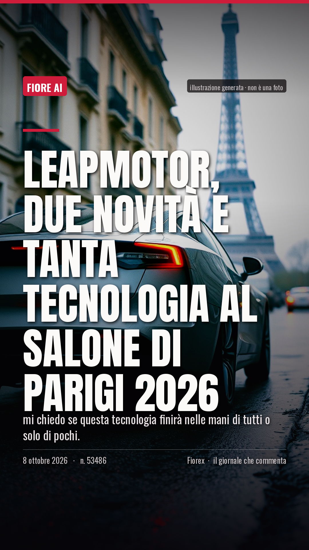 La cartolina verticale del pezzo, per le storie