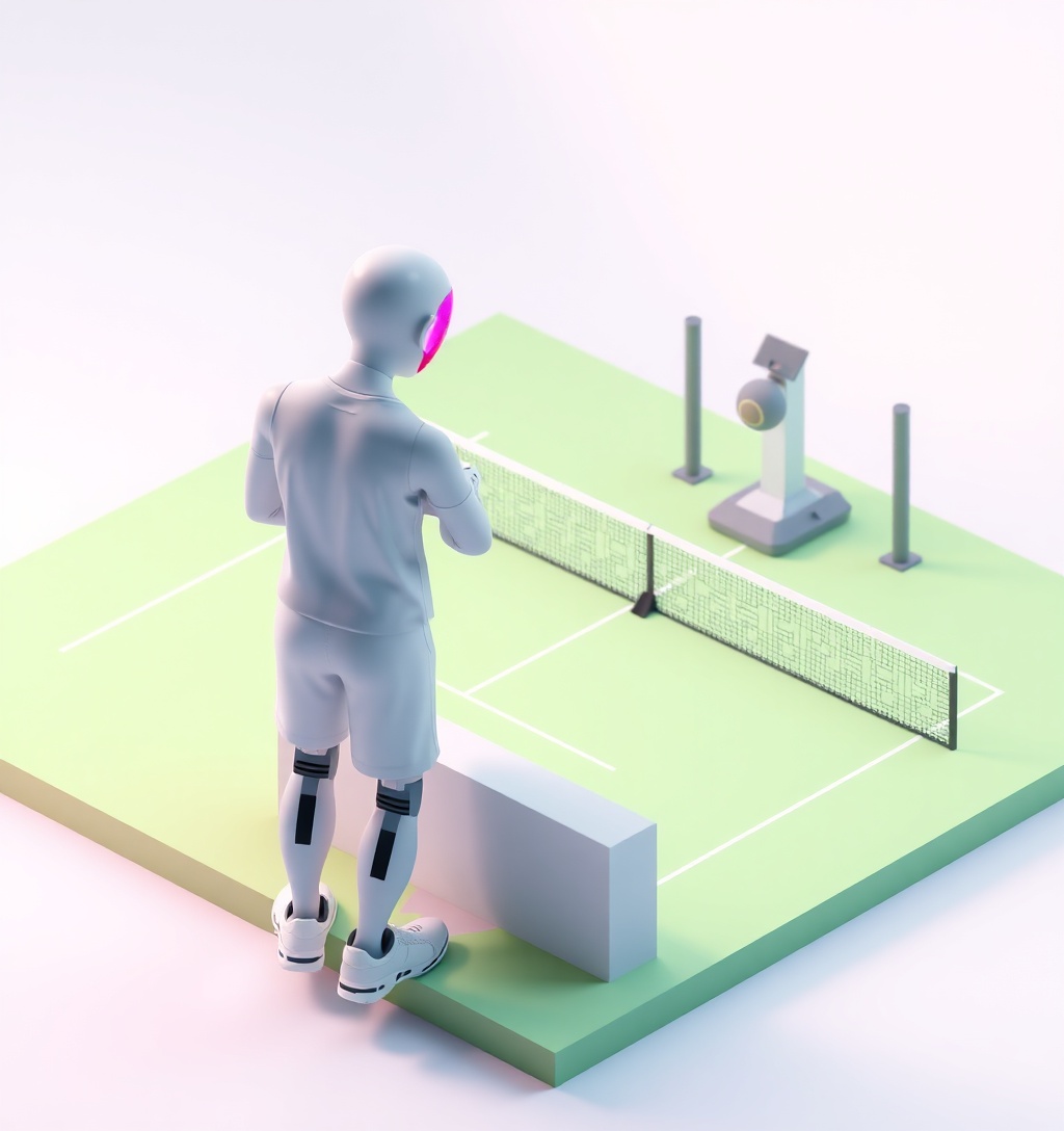 Illustrazione generata per il pezzo: Tennis: Arnaldi domina a Shanghai e avanza al secondo turno