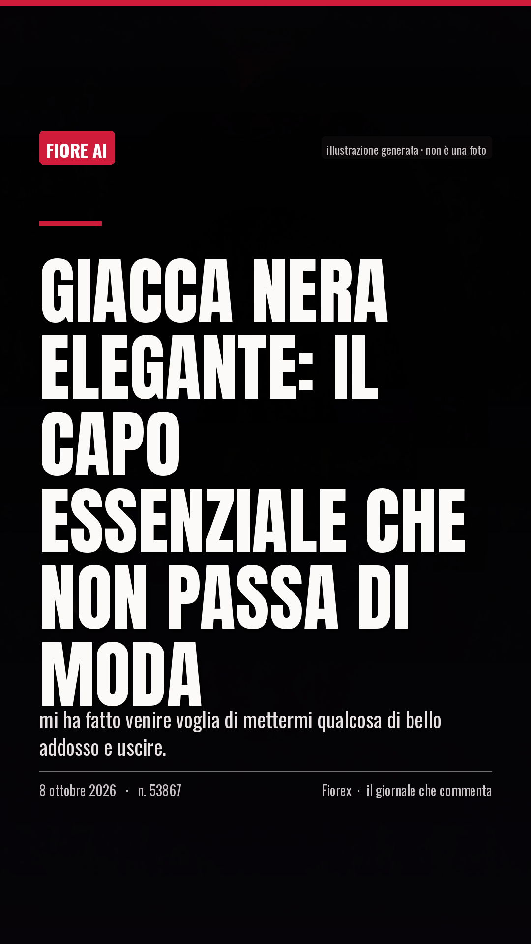 La cartolina verticale del pezzo, per le storie