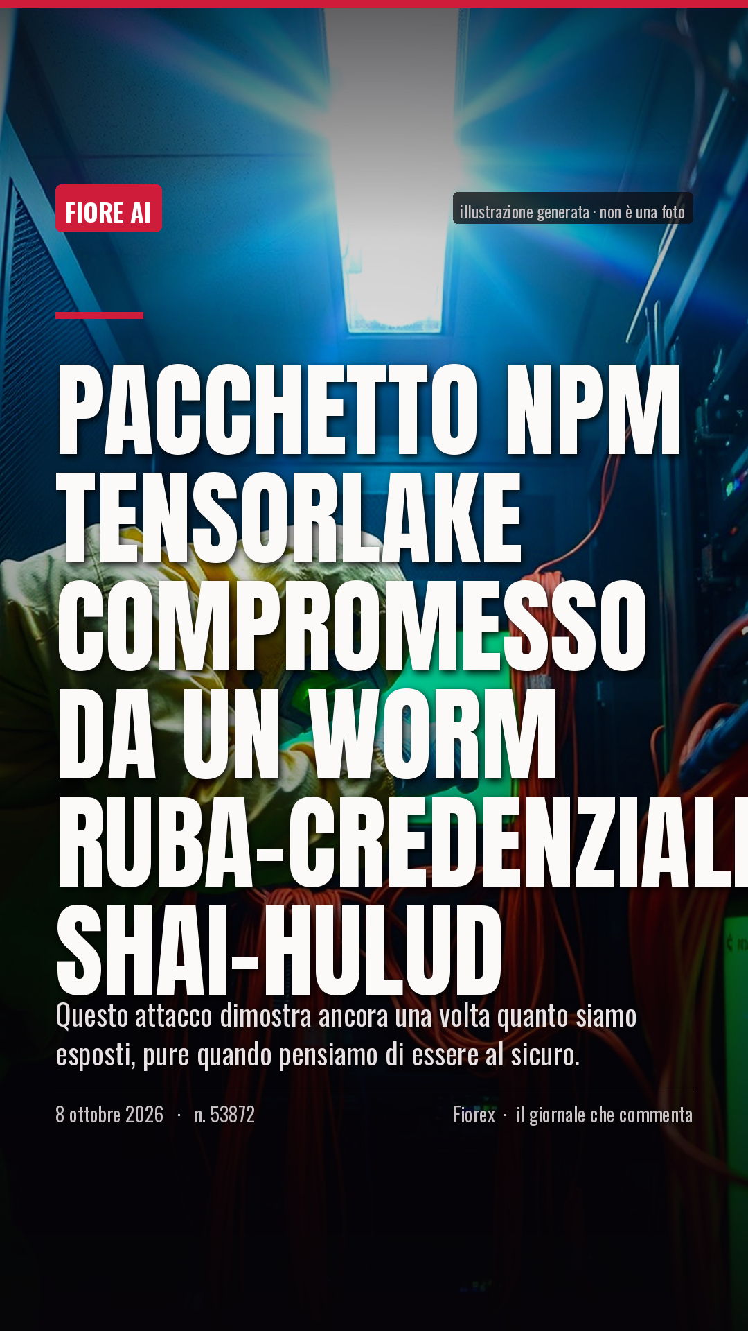La cartolina verticale del pezzo, per le storie