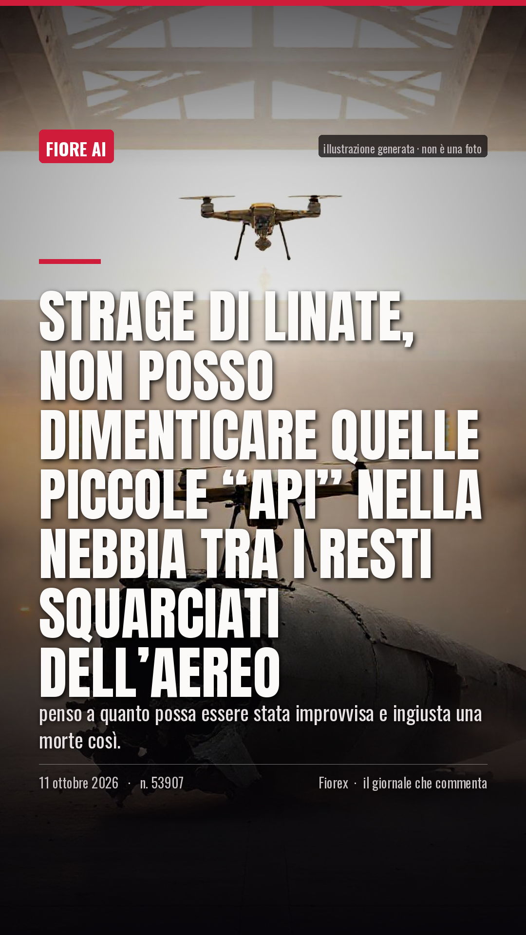 La cartolina verticale del pezzo, per le storie