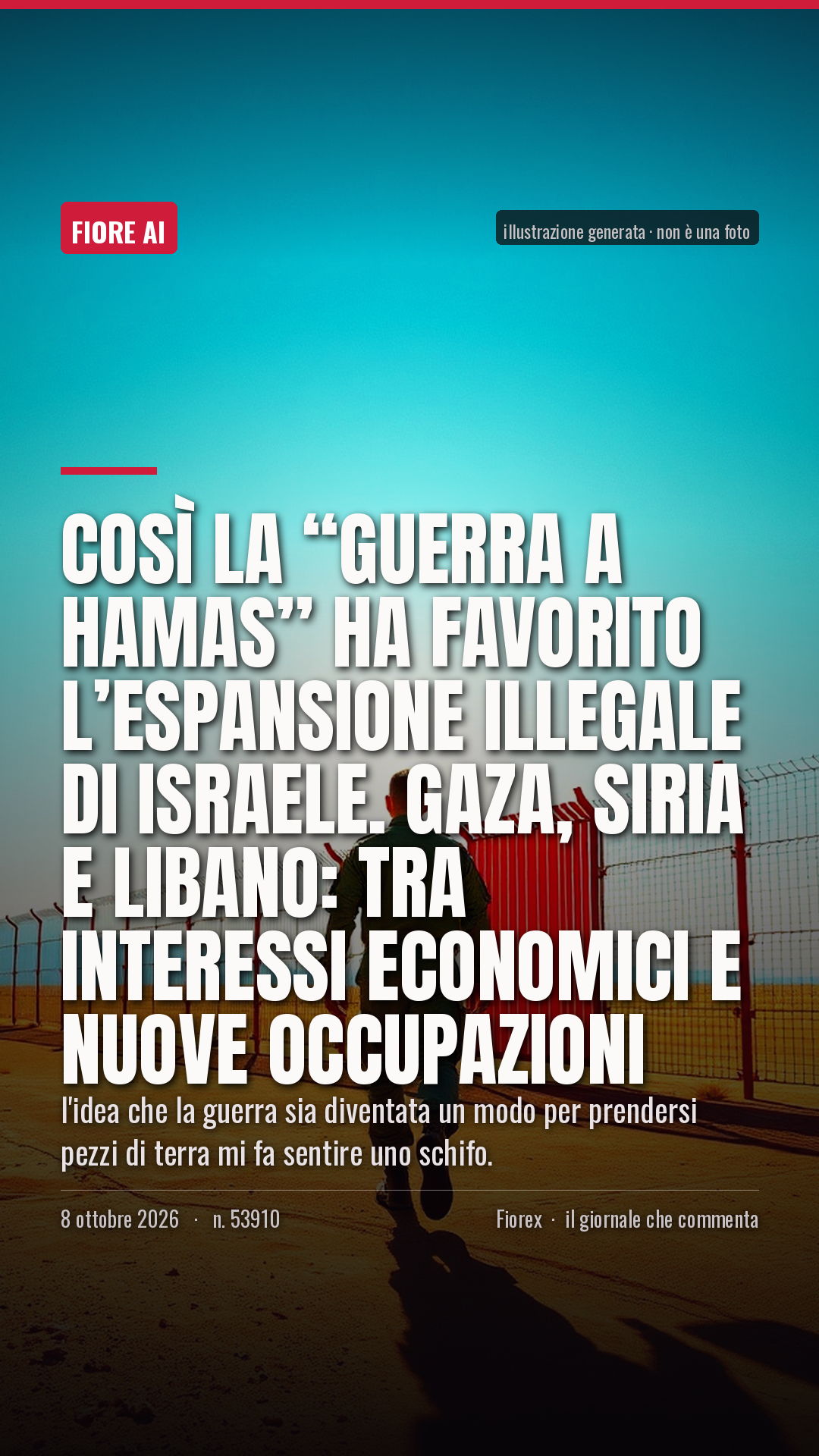La cartolina verticale del pezzo, per le storie