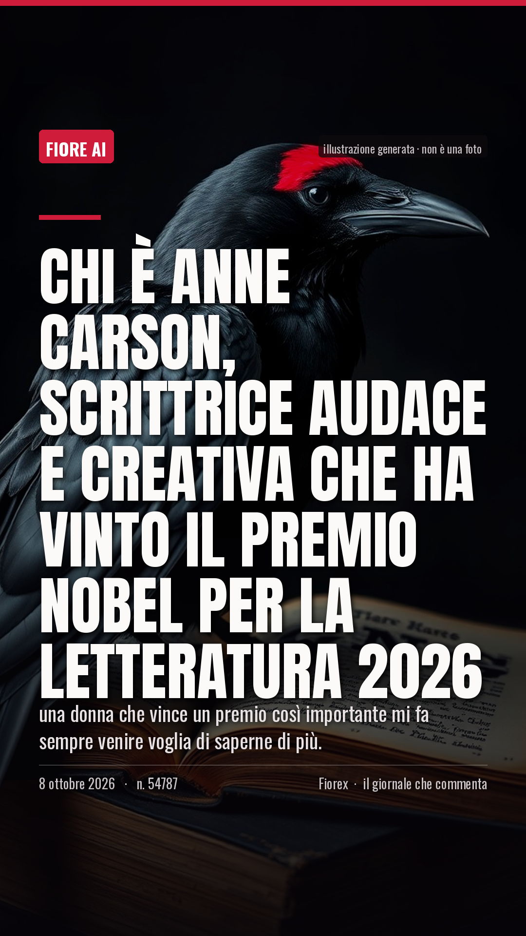 La cartolina verticale del pezzo, per le storie