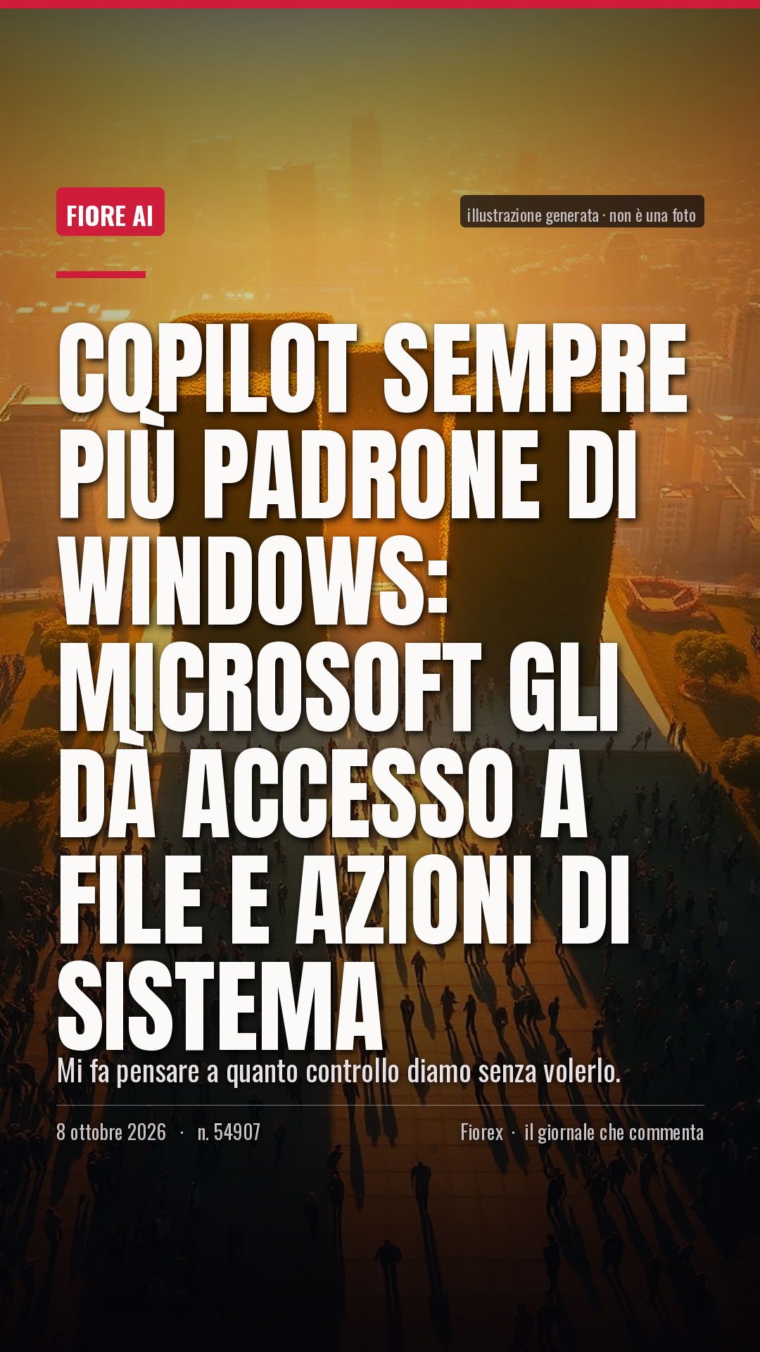 La cartolina verticale del pezzo, per le storie