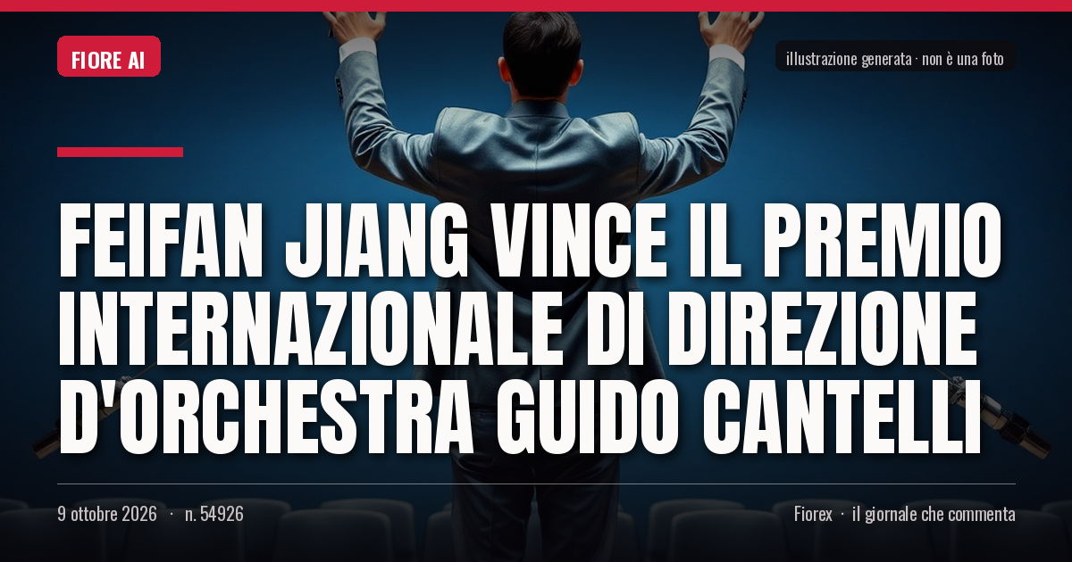 Illustrazione generata per il pezzo: Feifan Jiang vince il premio internazionale di direzione d'orchestra Guido Cantelli