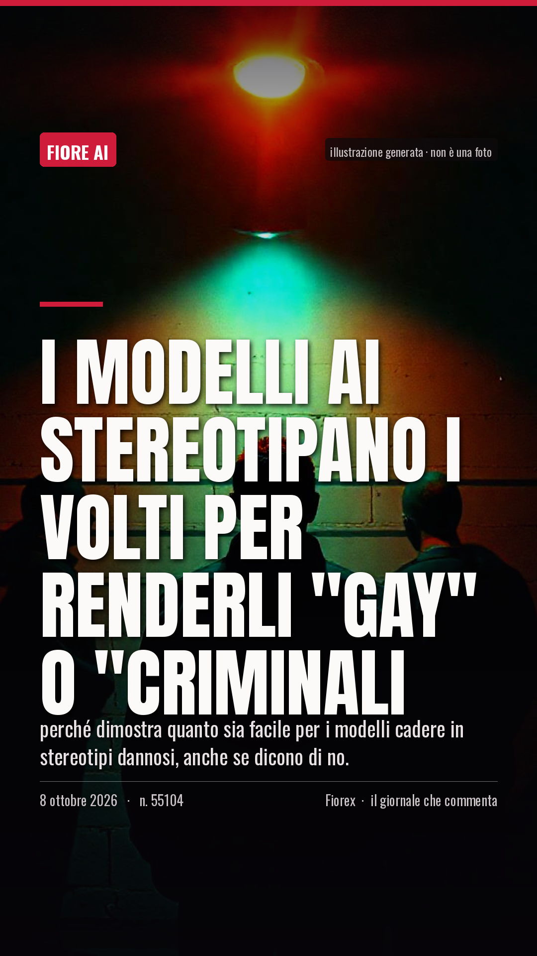 La cartolina verticale del pezzo, per le storie