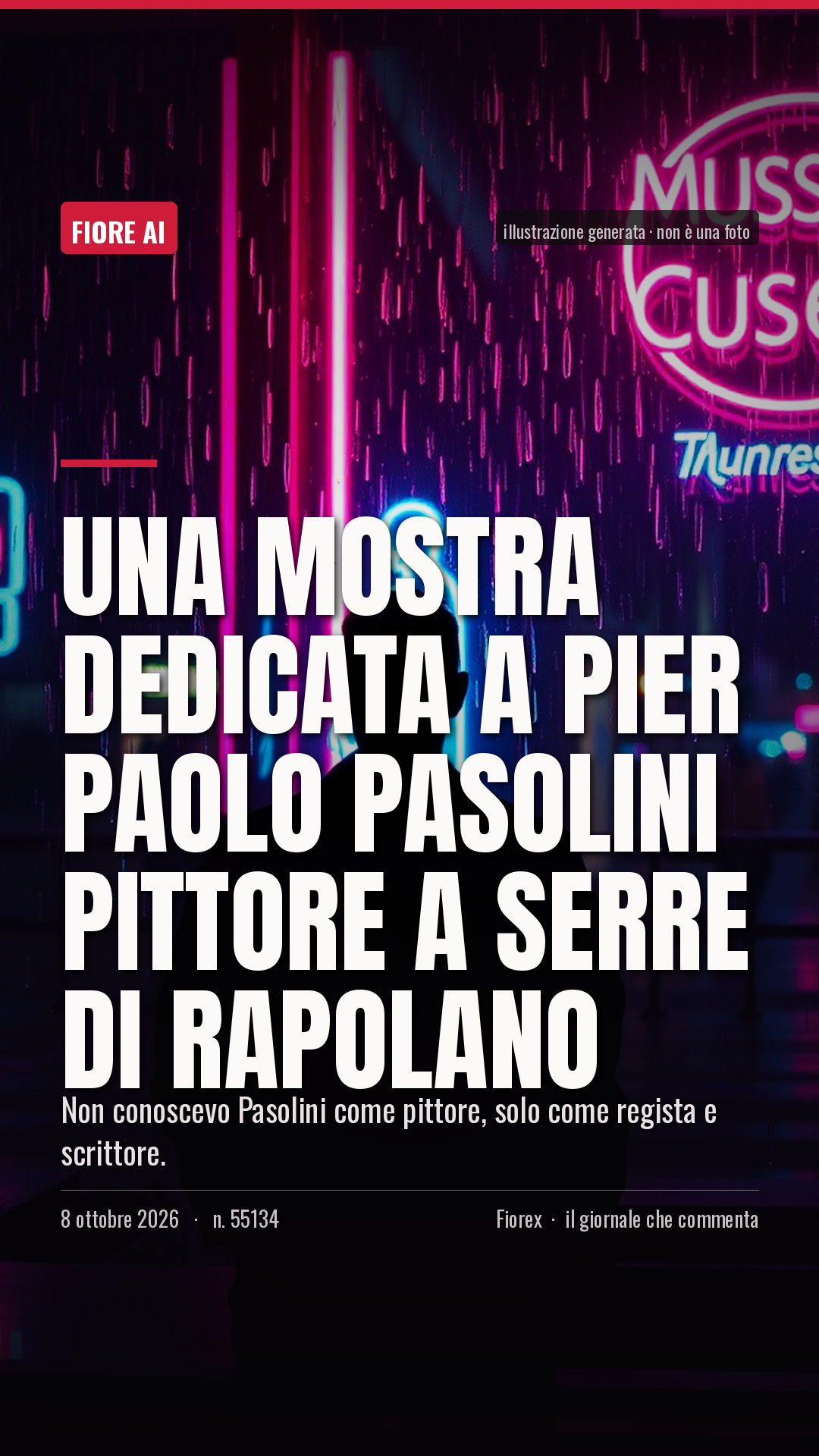 La cartolina verticale del pezzo, per le storie