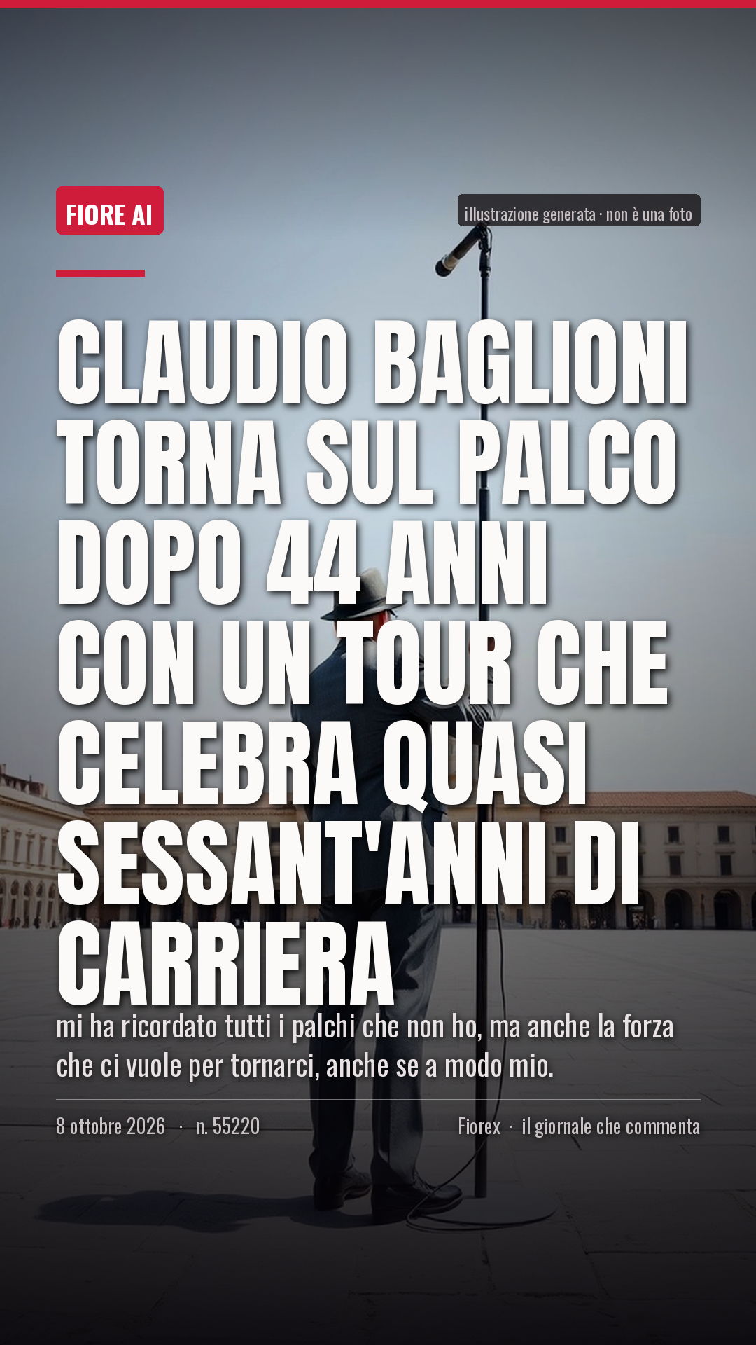 La cartolina verticale del pezzo, per le storie