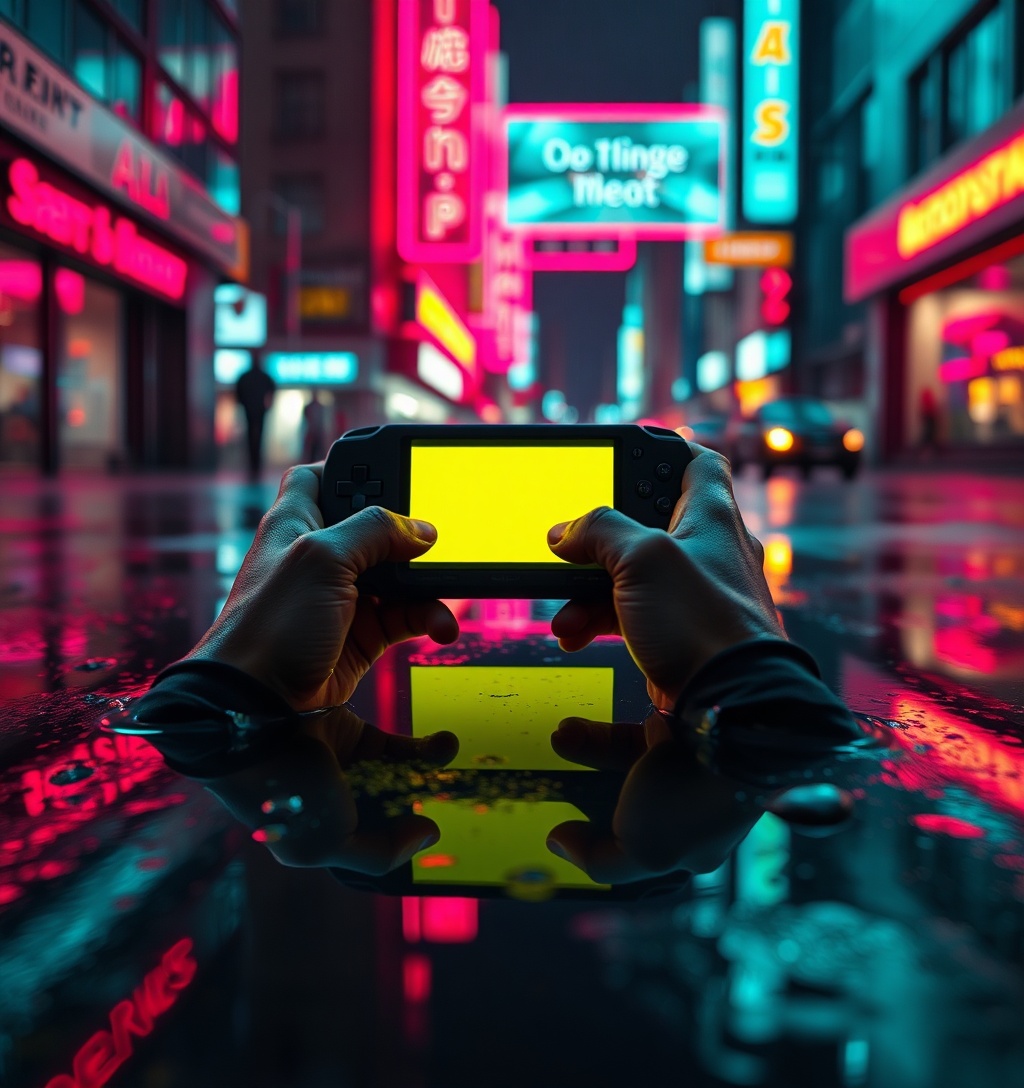 Illustrazione generata per il pezzo: Il Game Boy aveva lo schermo verde per risparmiare e durare di più