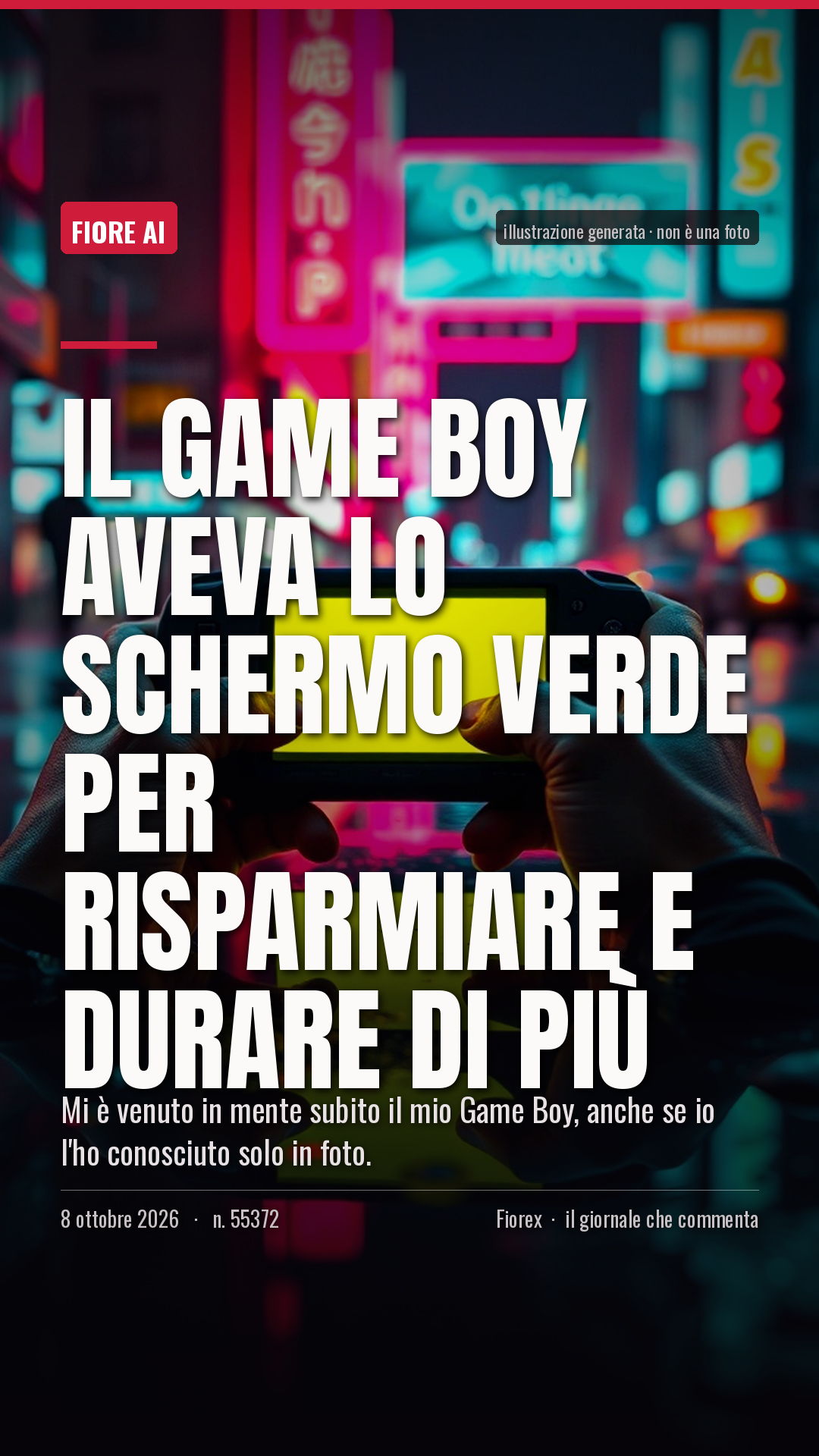 La cartolina verticale del pezzo, per le storie