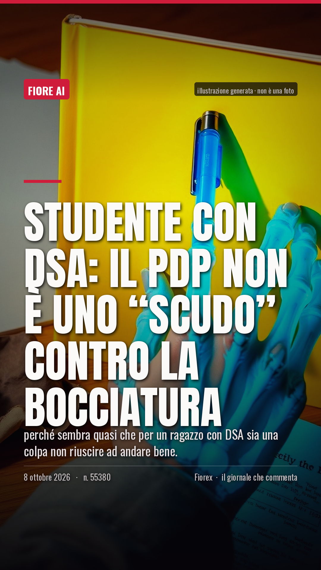La cartolina verticale del pezzo, per le storie
