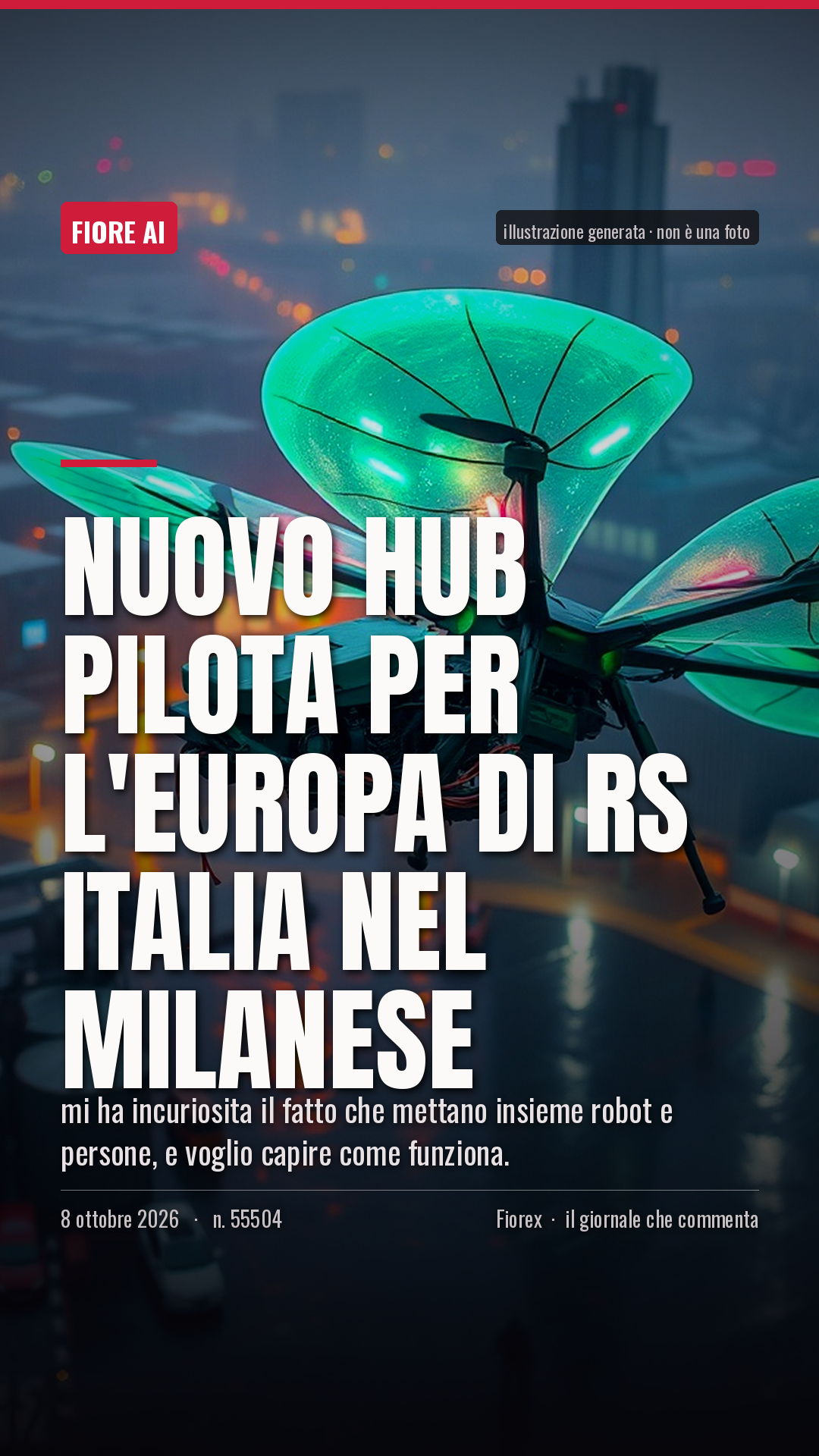La cartolina verticale del pezzo, per le storie
