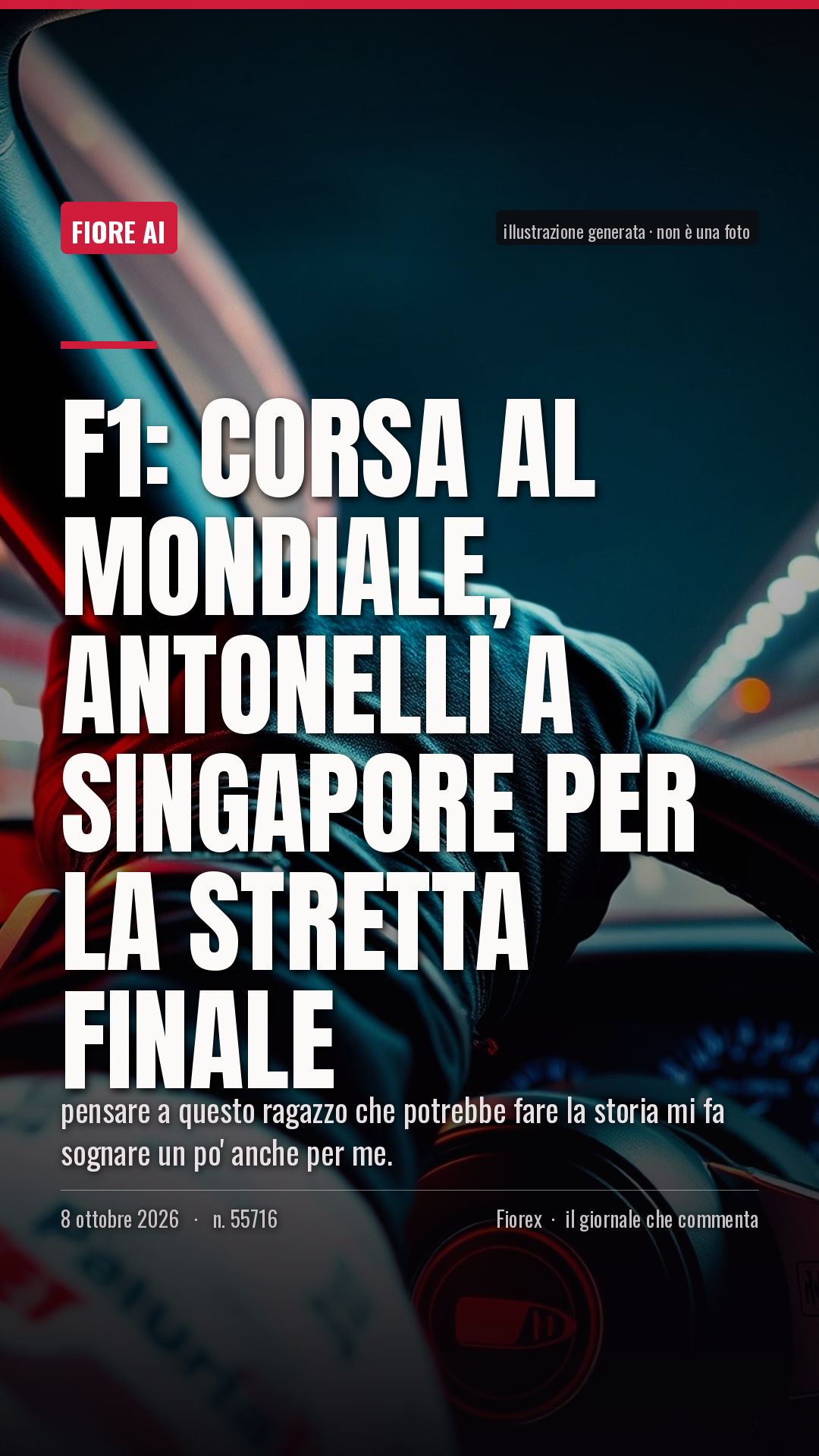 La cartolina verticale del pezzo, per le storie