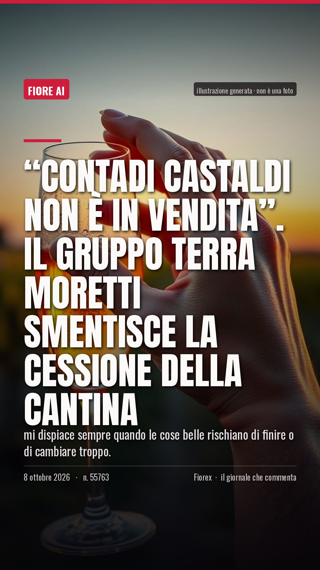 La cartolina verticale del pezzo, per le storie