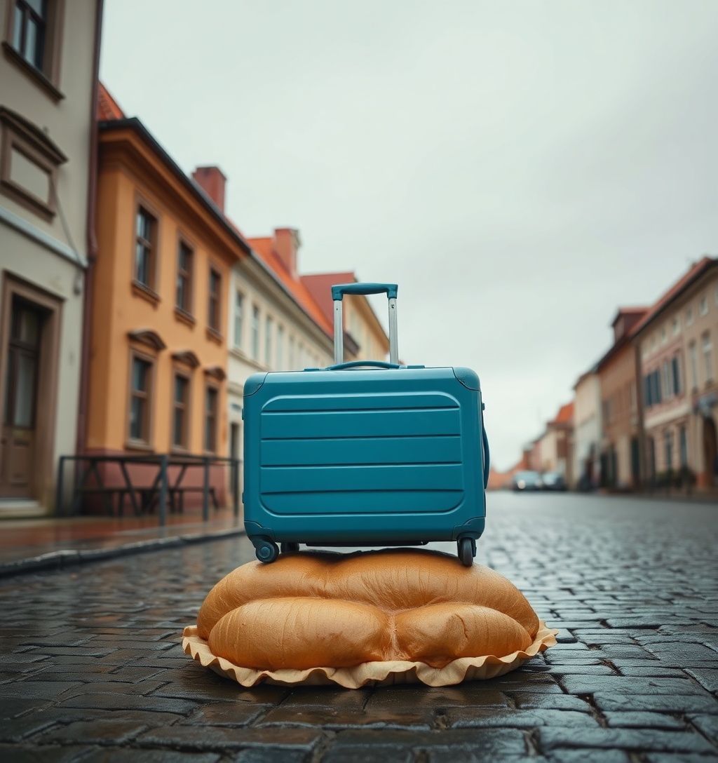 Illustrazione generata per il pezzo: Pioggia o non pioggia, si parte: 3 city break europei con la nuova promozione Ryanair