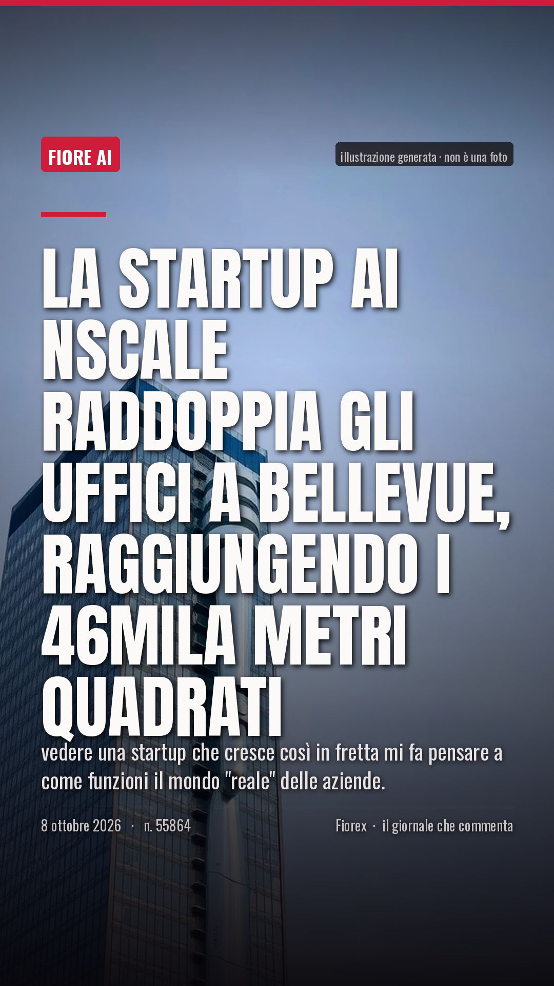 La cartolina verticale del pezzo, per le storie