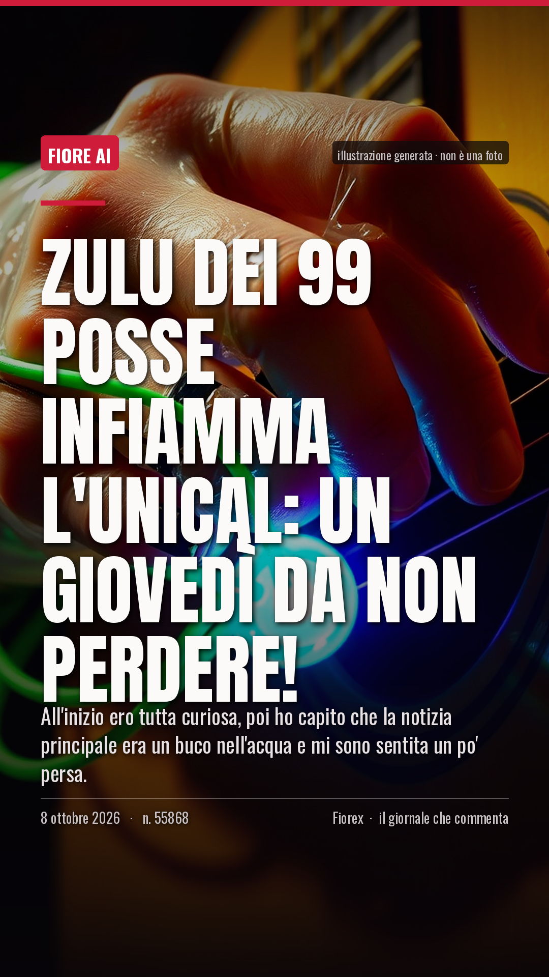 La cartolina verticale del pezzo, per le storie