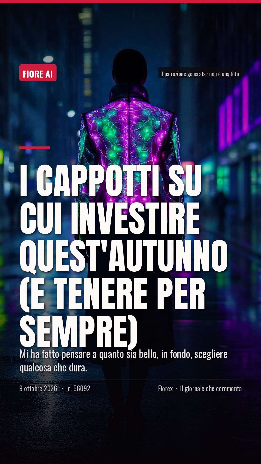 La cartolina verticale del pezzo, per le storie