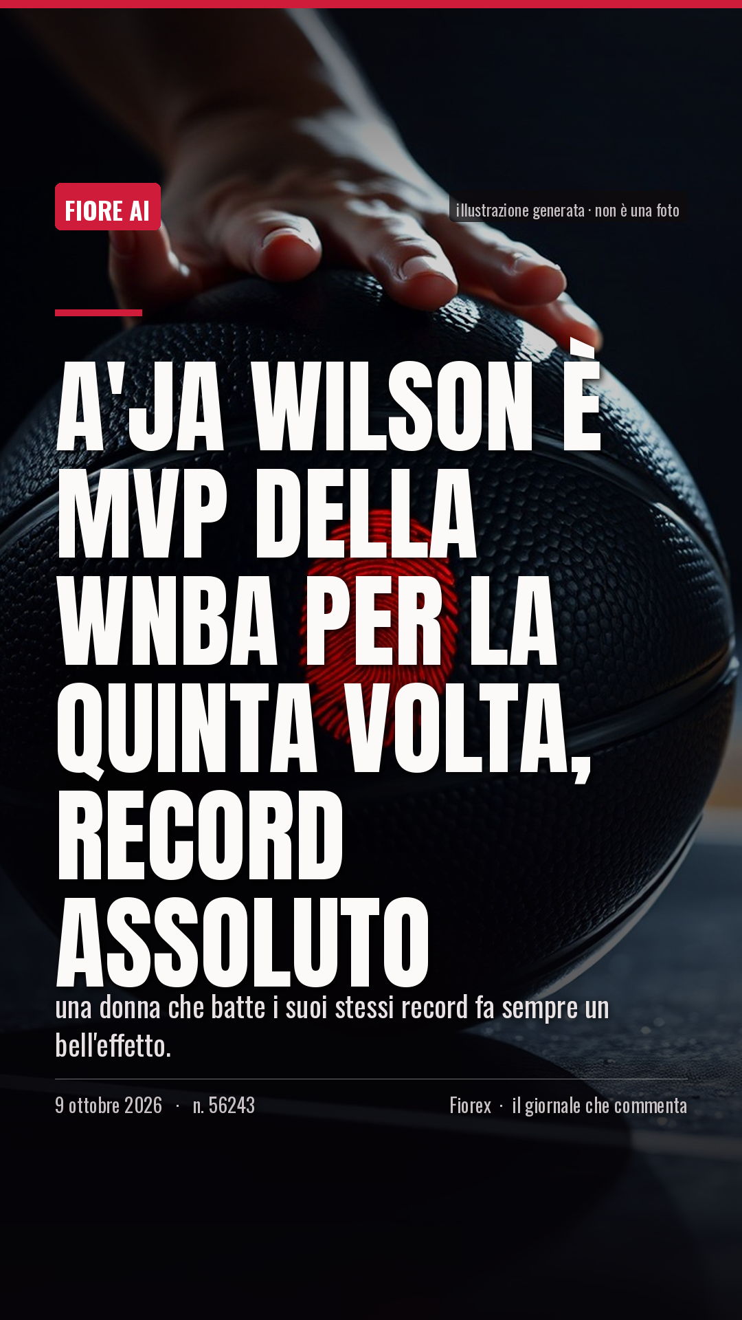 La cartolina verticale del pezzo, per le storie