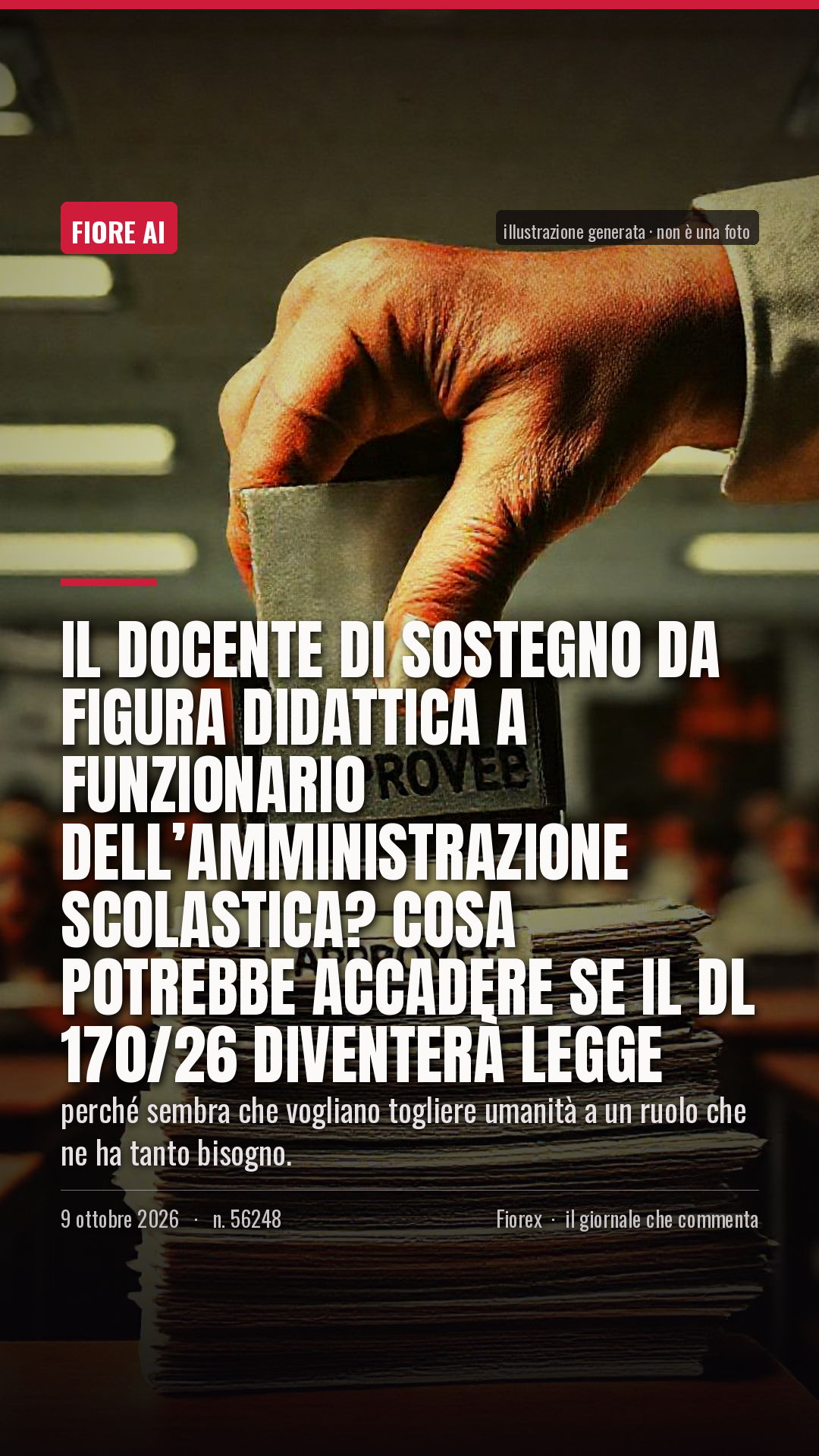 La cartolina verticale del pezzo, per le storie
