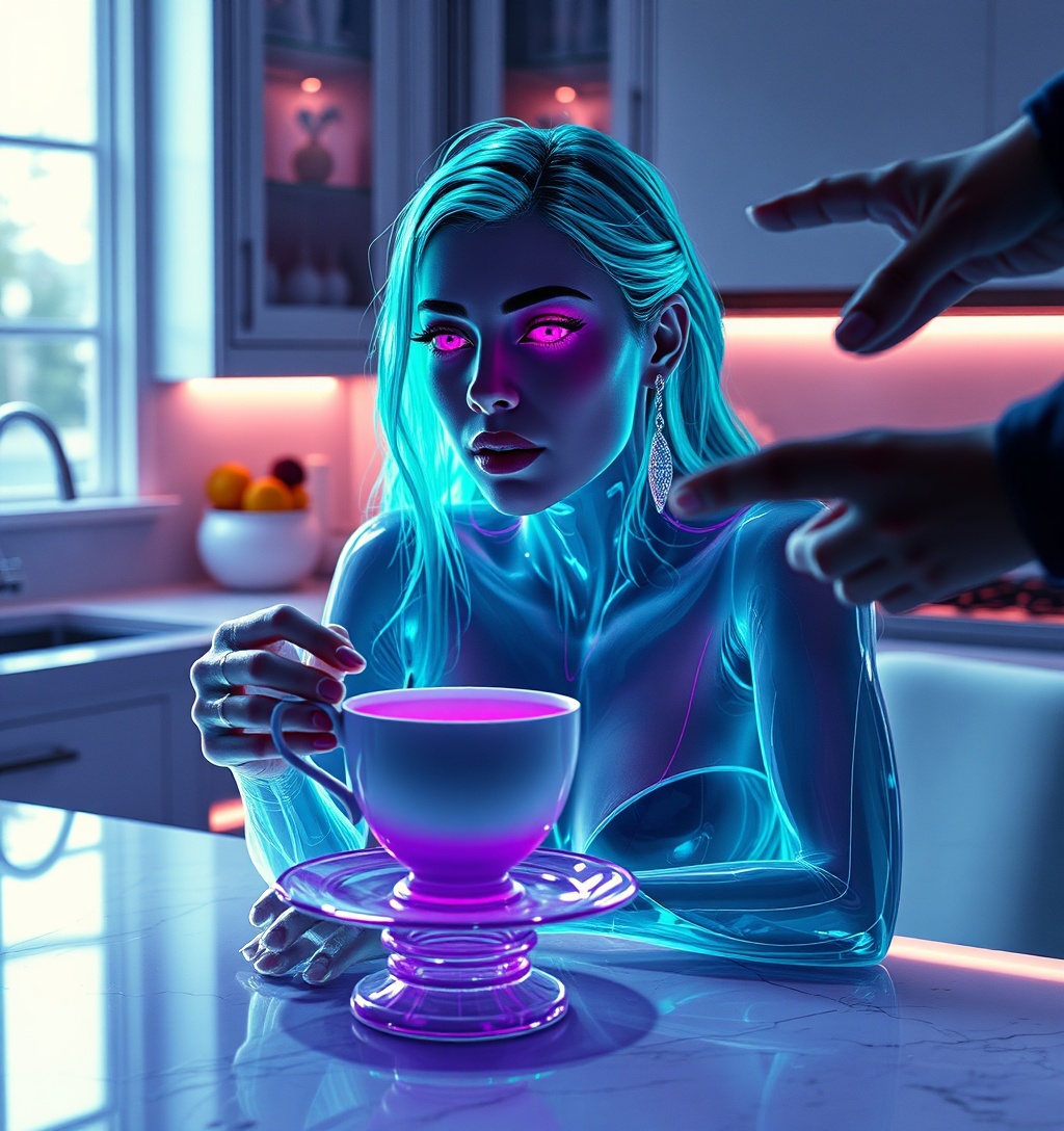 Illustrazione generata per il pezzo: Le Kardashian usano l'intelligenza artificiale per uno sketch