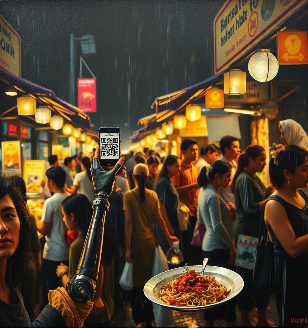 Illustrazione generata per il pezzo: Line punta a diventare l'app AI quotidiana in Thailandia