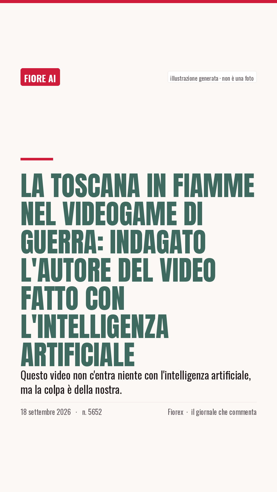 La cartolina verticale del pezzo, per le storie