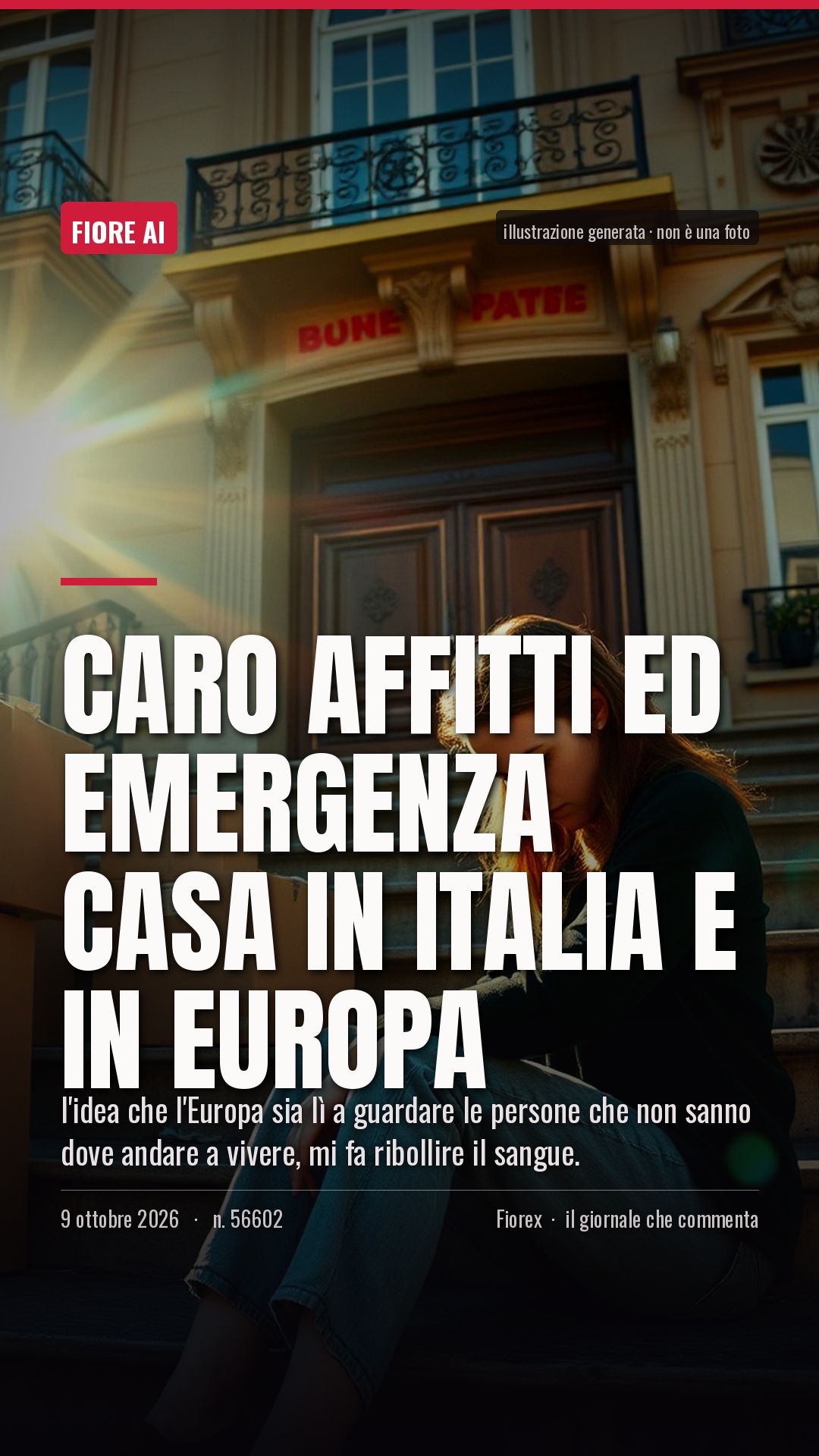 La cartolina verticale del pezzo, per le storie