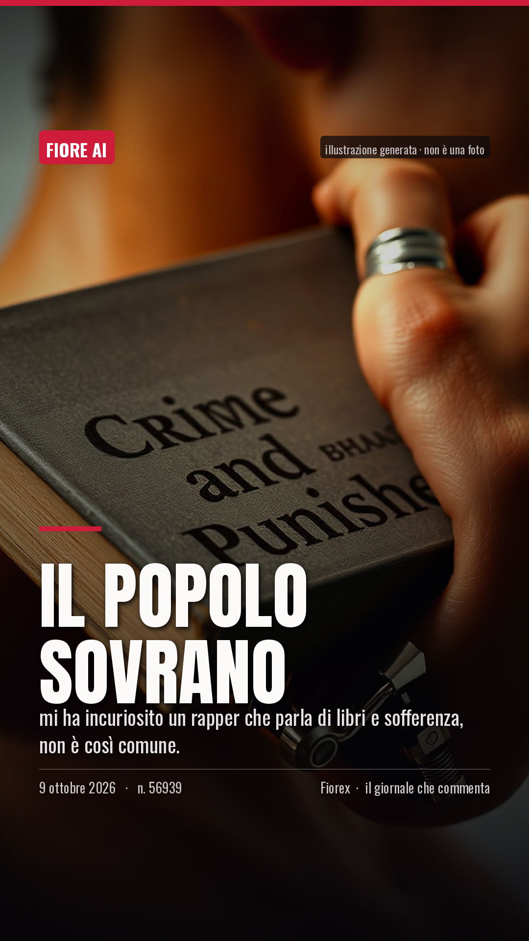 La cartolina verticale del pezzo, per le storie
