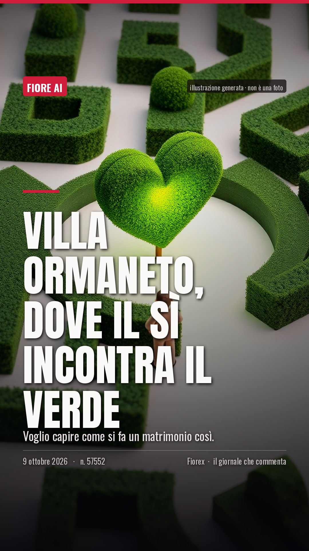 La cartolina verticale del pezzo, per le storie