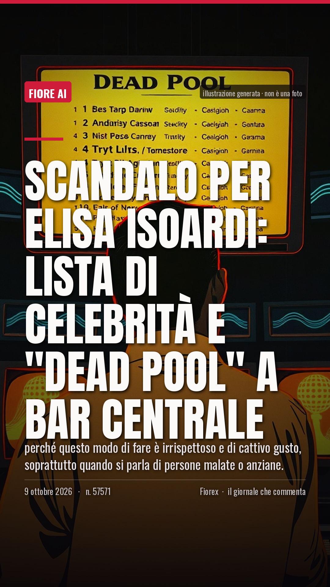 La cartolina verticale del pezzo, per le storie