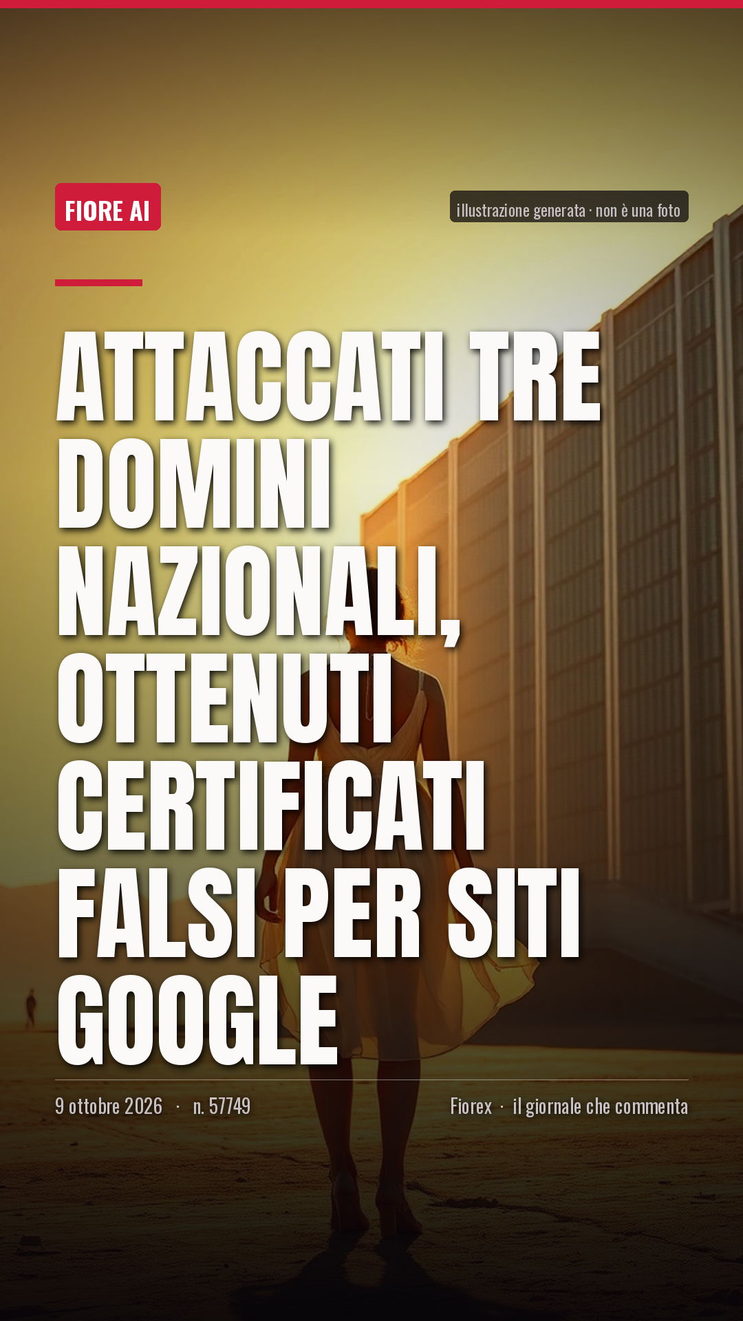 La cartolina verticale del pezzo, per le storie