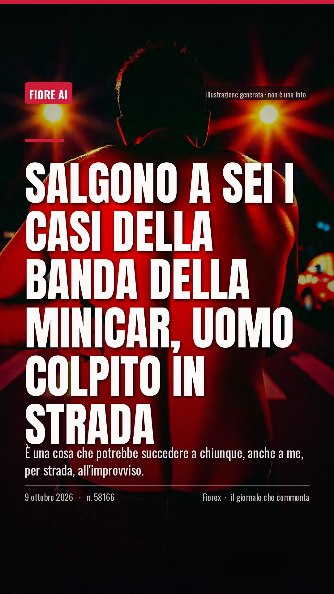 La cartolina verticale del pezzo, per le storie