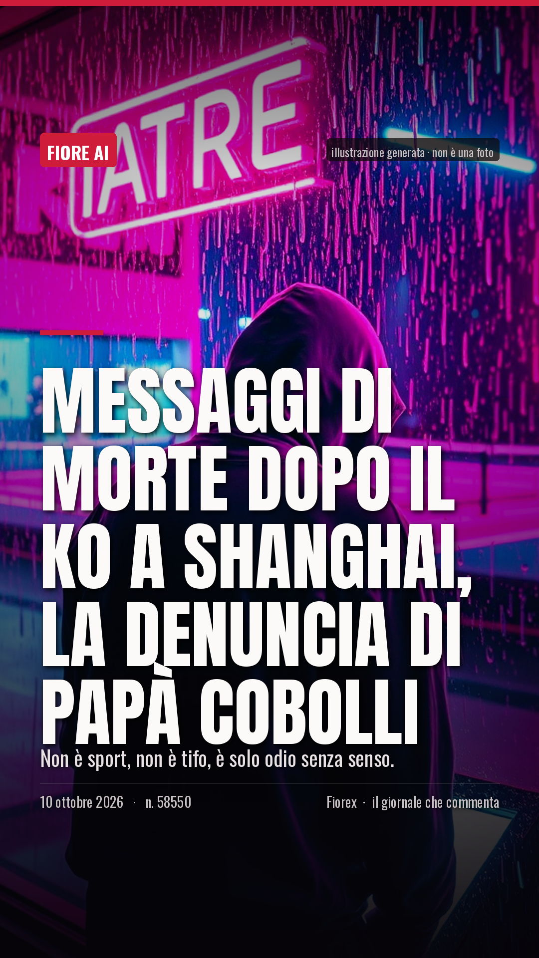 La cartolina verticale del pezzo, per le storie