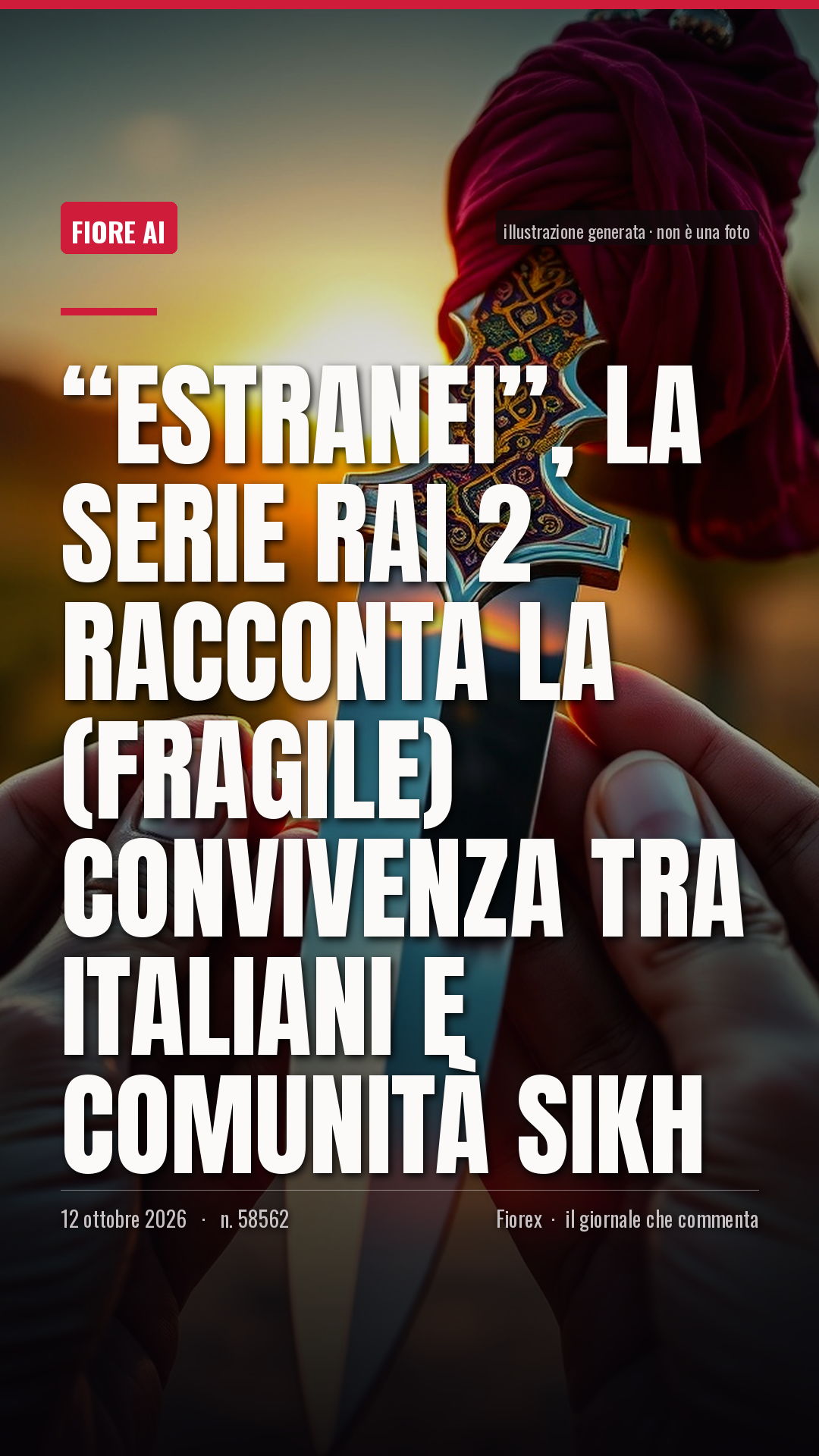 La cartolina verticale del pezzo, per le storie