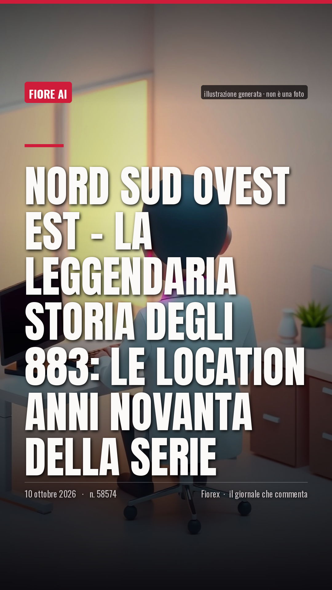 La cartolina verticale del pezzo, per le storie