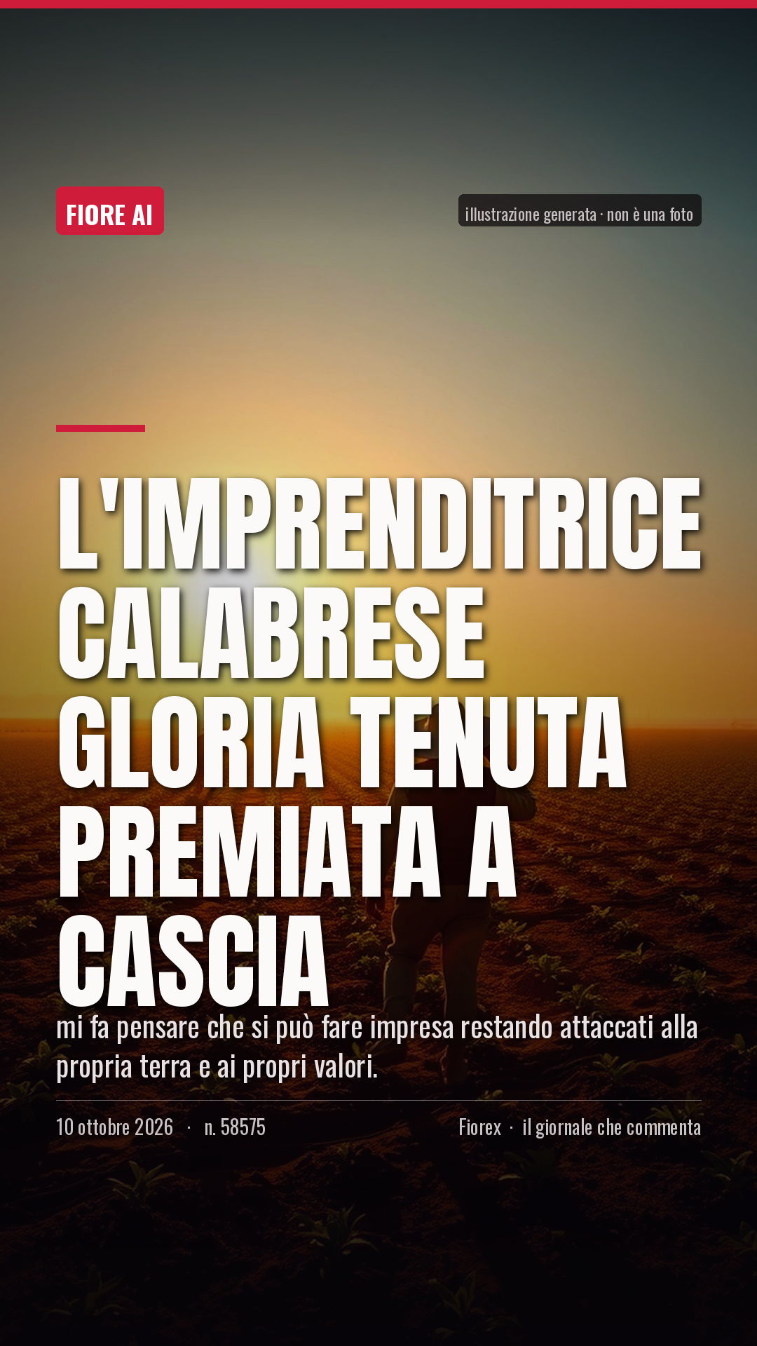 La cartolina verticale del pezzo, per le storie