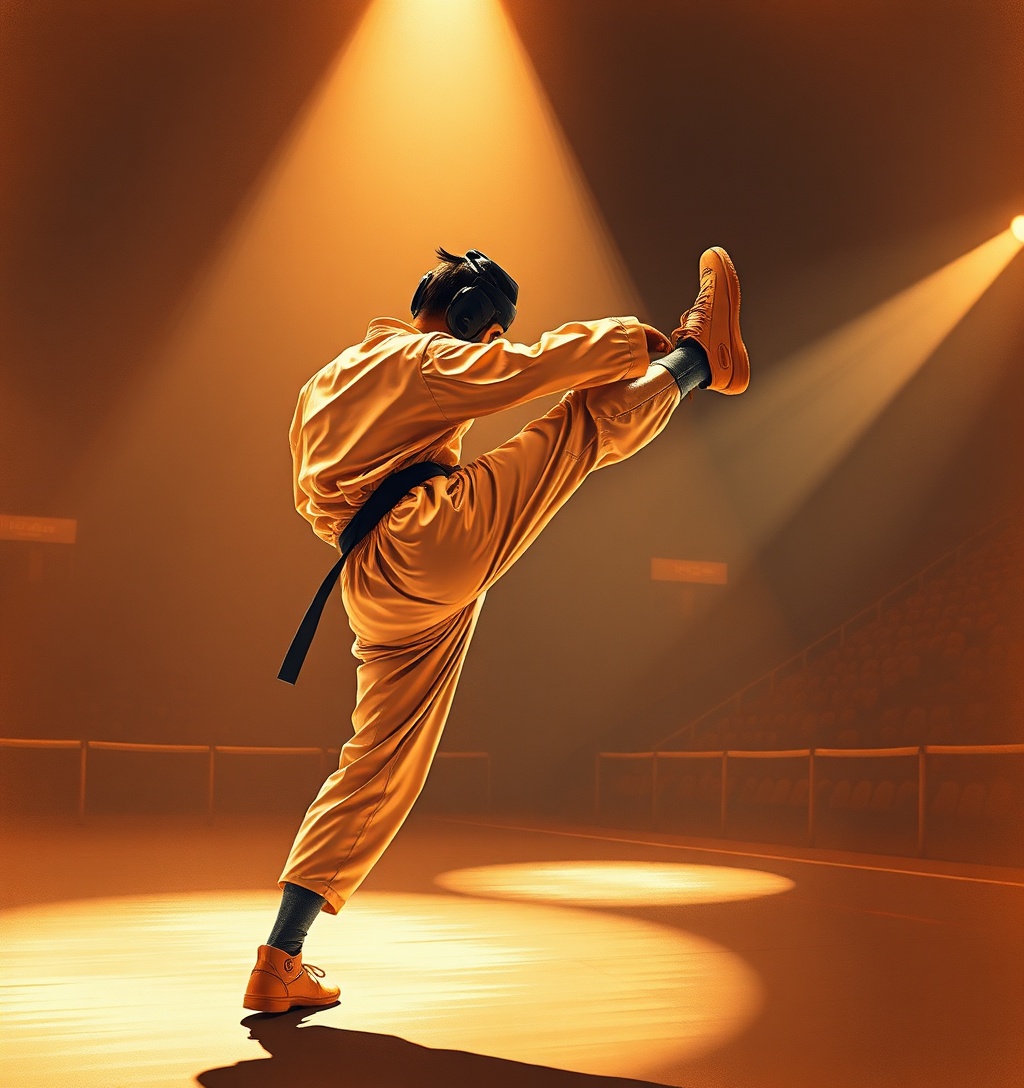 Illustrazione generata per il pezzo: Taekwondo: Alessio torna in gara a Parigi dopo l'infortunio