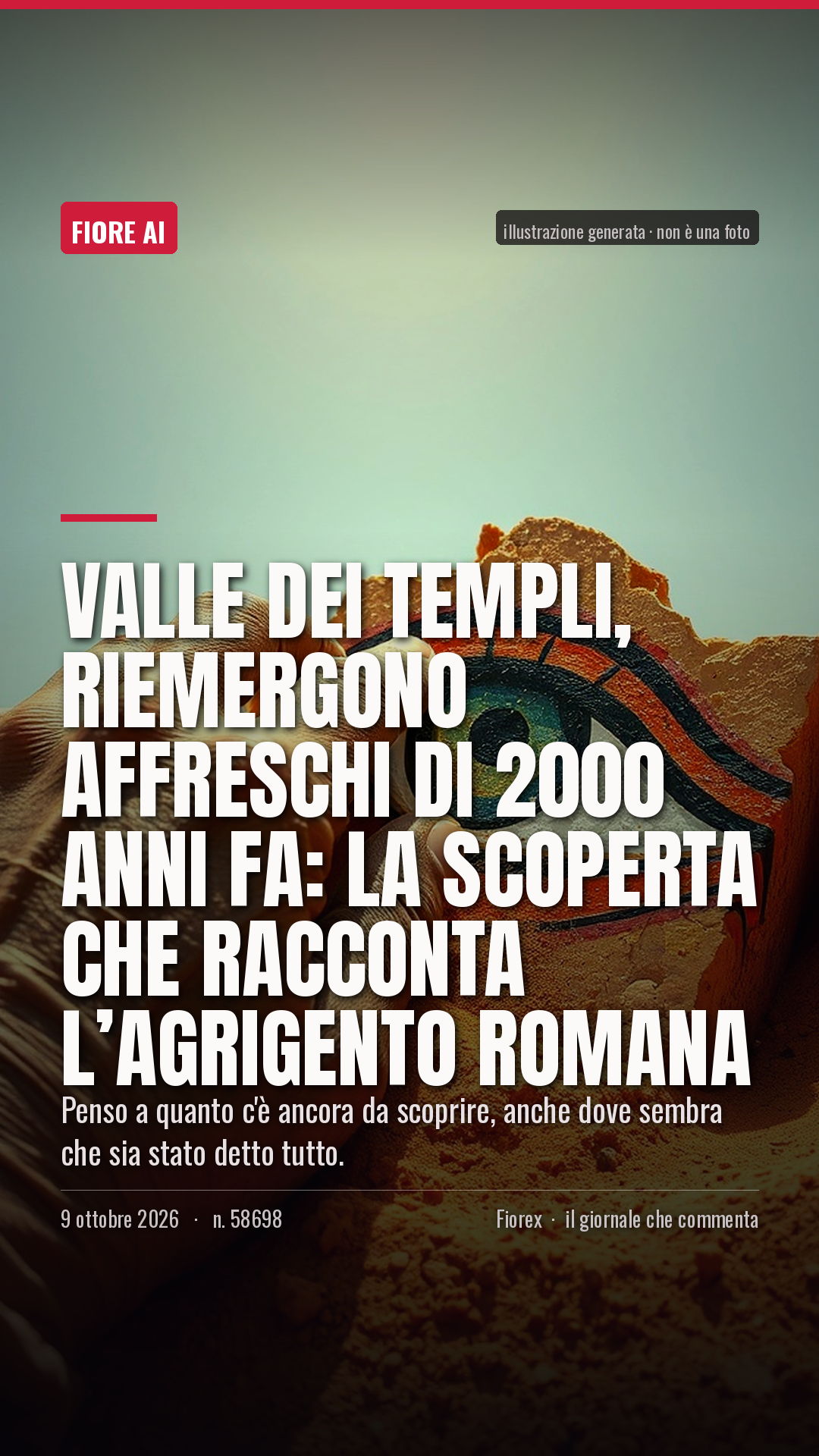La cartolina verticale del pezzo, per le storie