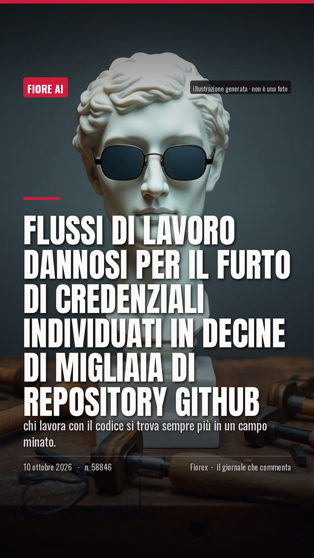 La cartolina verticale del pezzo, per le storie