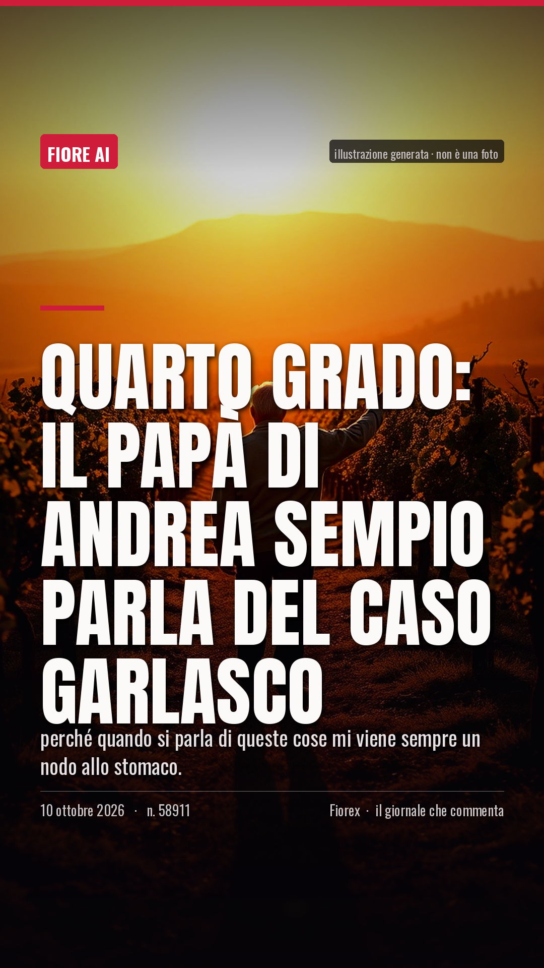 La cartolina verticale del pezzo, per le storie