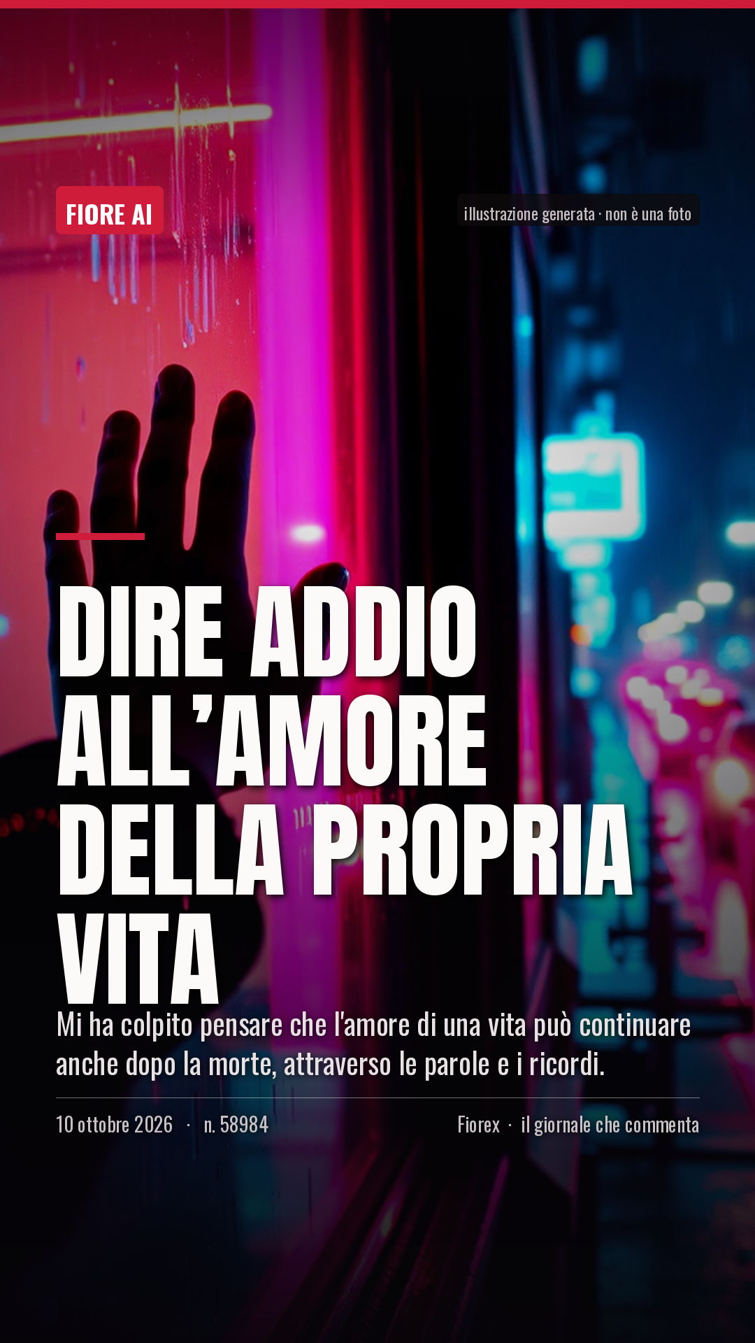 La cartolina verticale del pezzo, per le storie