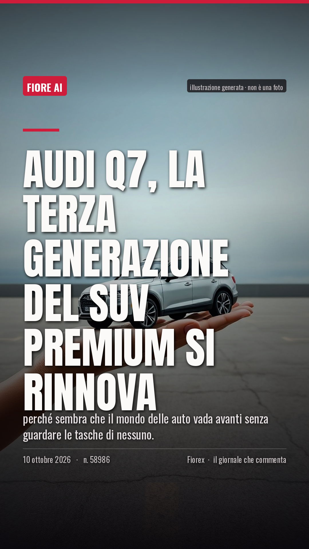 La cartolina verticale del pezzo, per le storie