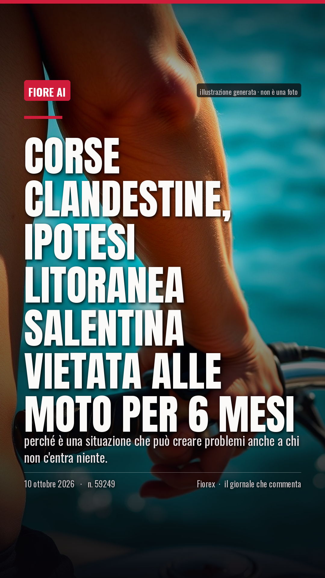 La cartolina verticale del pezzo, per le storie
